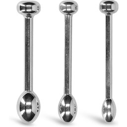 Kit de 3 Plugs Urétraux 1 Perle Métallique 50 mm
