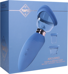 Arousing - Pompe rechargeable pour vulve et seins - Bleu