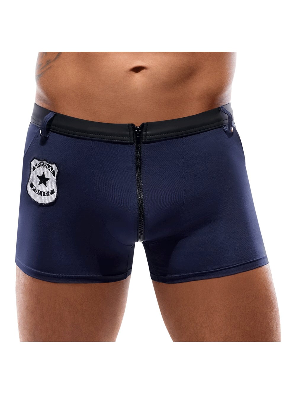 Boxer policier bleu