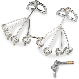 Menottes de poignets et doigts en métal Hand Trap
