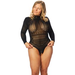 Gry Combinaison Bodystocking Ouverte Grande Taille