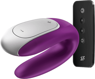 Double fun couple vibrant Violet
