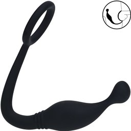 Cockring avec Stimulateur Prostatique Silicone Medium