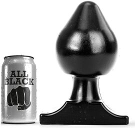 bouchon anal tout noir 19cm