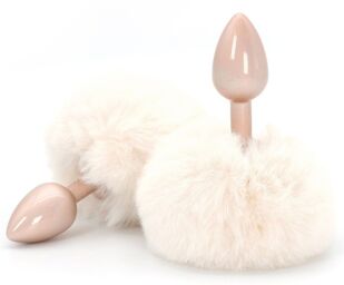 Plug Queue de Lapin Enchanting Bunnytail 5 x 2.8cm Blanc