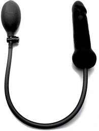 Gode Gonflant 15 cm Noir en Silicone