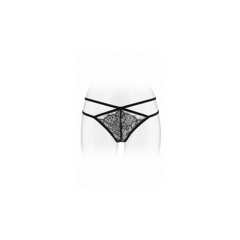 String ouvert Mylene - noir