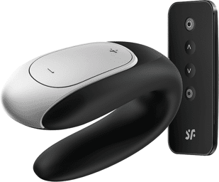 Double fun couple vibrant noir