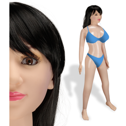 Poupée gonflable réaliste haute qualité brune yeux marron Dana