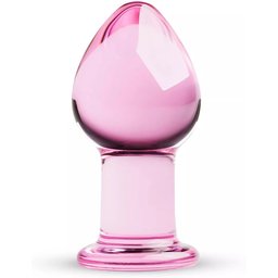 Plug Anal en Verre Rose