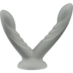 Double Gode en Silicone Ondulé