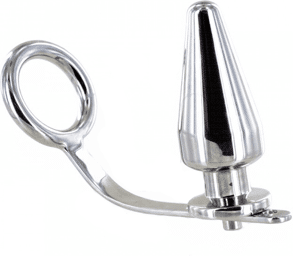 anneau en acier avec plug anal 45 x 45mm