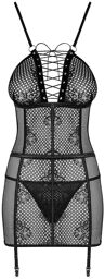Basitta chemise & thong black Noir