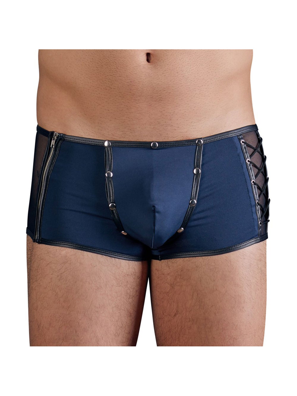 Boxer Pochette Boutonnée Bleu