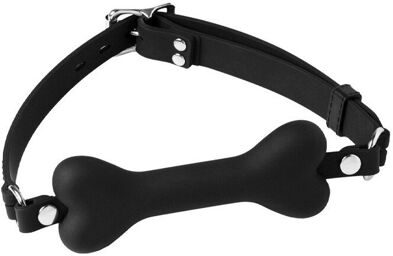 Bâillon avec Dogbone - Noir