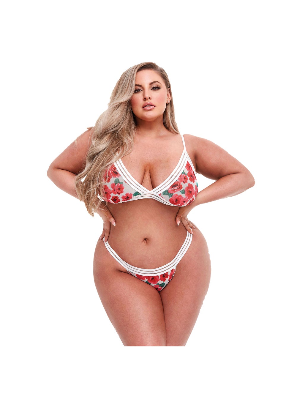 Ensemble 2 Pièces Motifs Floraux & Ouverture GT