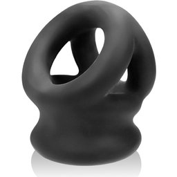 - Tri-Squeeze Cocksling et Écarteur Testiculaire - Noir