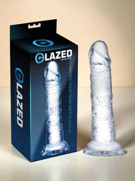Dildo réaliste flexible en matériau cristallin 19 cm