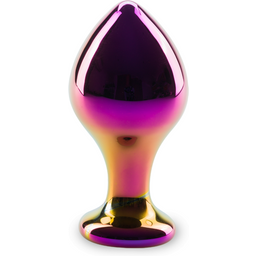 Plug anal en verre Chrome