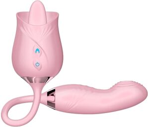 Stimulateur Rose Licking 11 x 3cm Rose