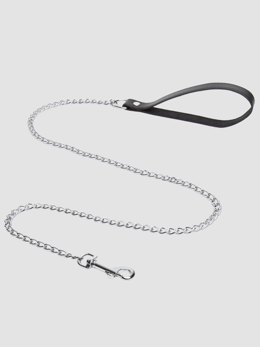 Laisse métal et cuir Bondage Boutique