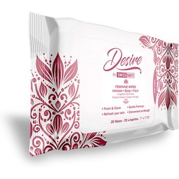 Lingettes Intimes Corps et Jouets Desire 25 Pièces