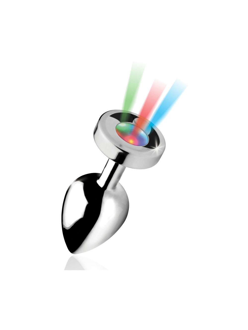 Plug anal métal lumineux Light Up large