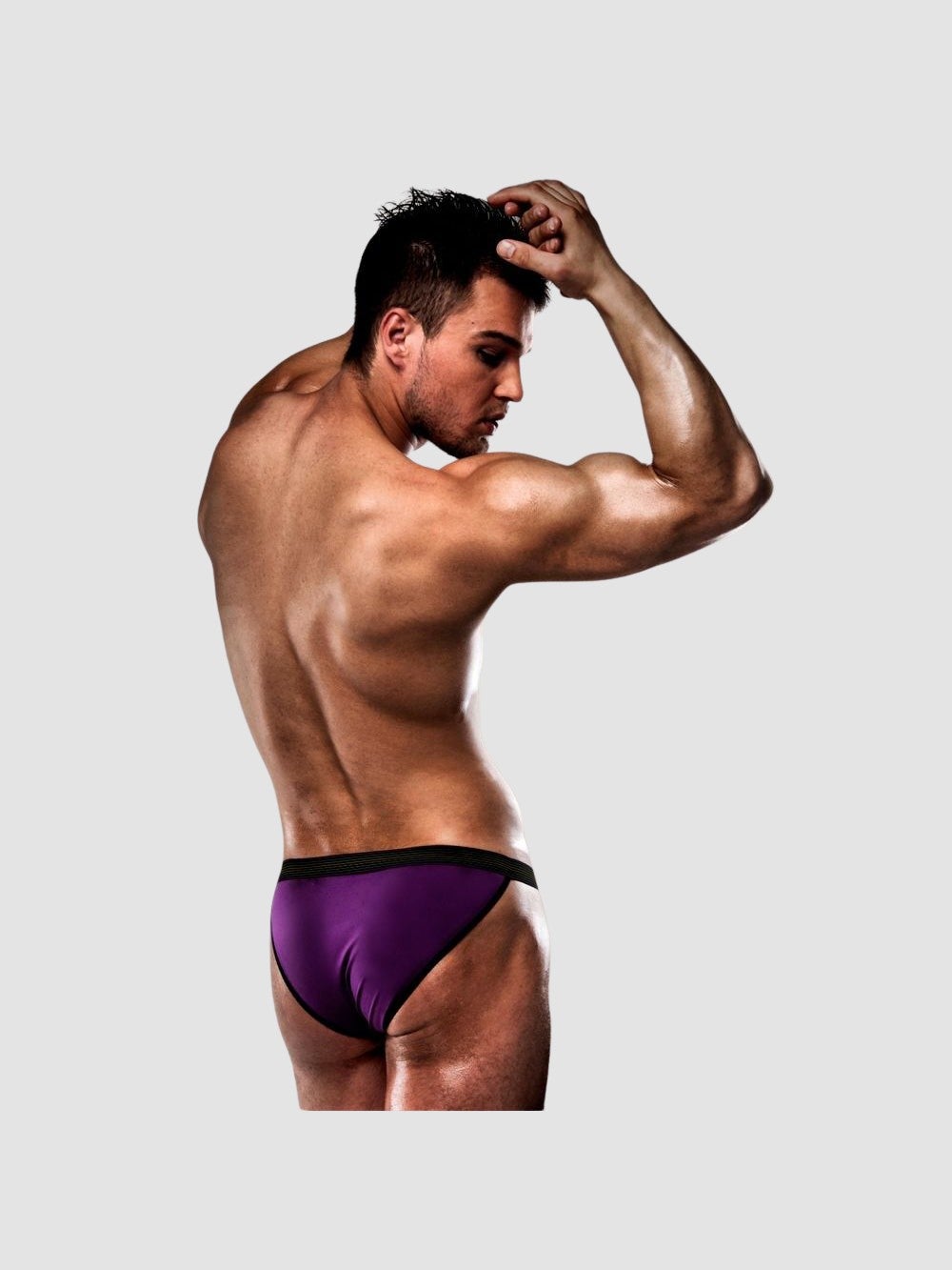 String Violet Bandes Colorées