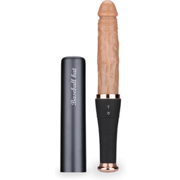 Gode godemichet vibrant va-et-vient avec stimulateur de clitoris Love Bat gode vaginal ou anal homme ou femme - Noir
