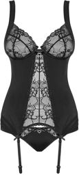 Heartina Corset Noir Noir