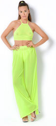 Pantalon Résille Tango Jaune Fluo Jaune fluo