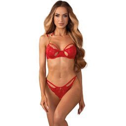 – Matildea Ensemble 2 Pièces Ouvert – Rouge