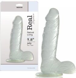 Gode réaliste transparent 7.5