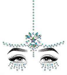 Autocollants de bijoux adhésifs Karma Clear