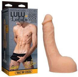 Gode Ventouse Vac U Lock Testicules Lulu of LeoLulu 20,3 cm Chair rose