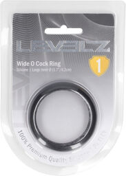 Cockring en silicone Wide O - L - 42mm - Noir