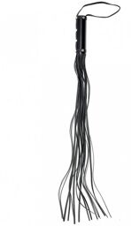 Fouet avec 19 cordes (80 cm) - Noir