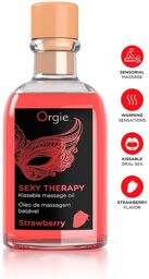 Huile de massage embrassable Sexy Therapy fraise