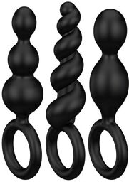 Kit 3 Plugs Anal Booty Call Noir Noir