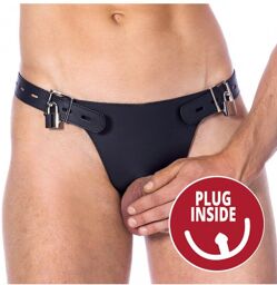 Slip de chasteté avec gode anal