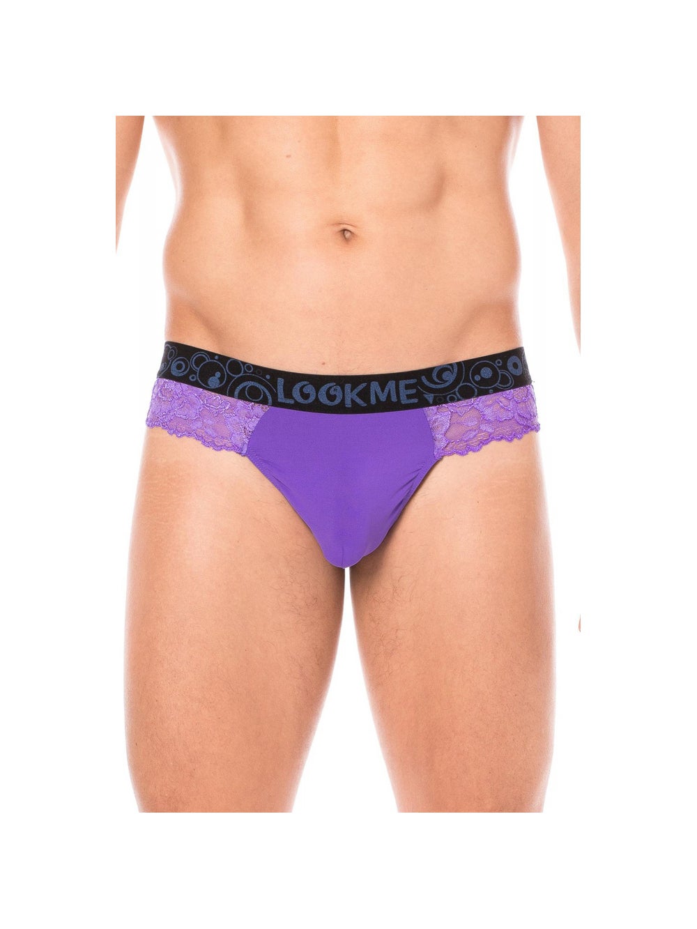 String Tanga LM2006 Dentelle Violet