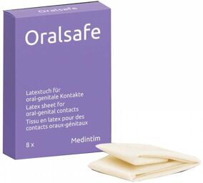 Digues Dentaires Latex OralSafe Vanille Boîte de 8