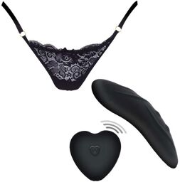 Culotte Vibrante Télécommandée Angel Panty Vibe Noir