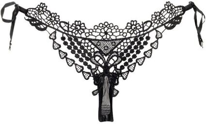 Culotte Tanga - Talle unique - Noir