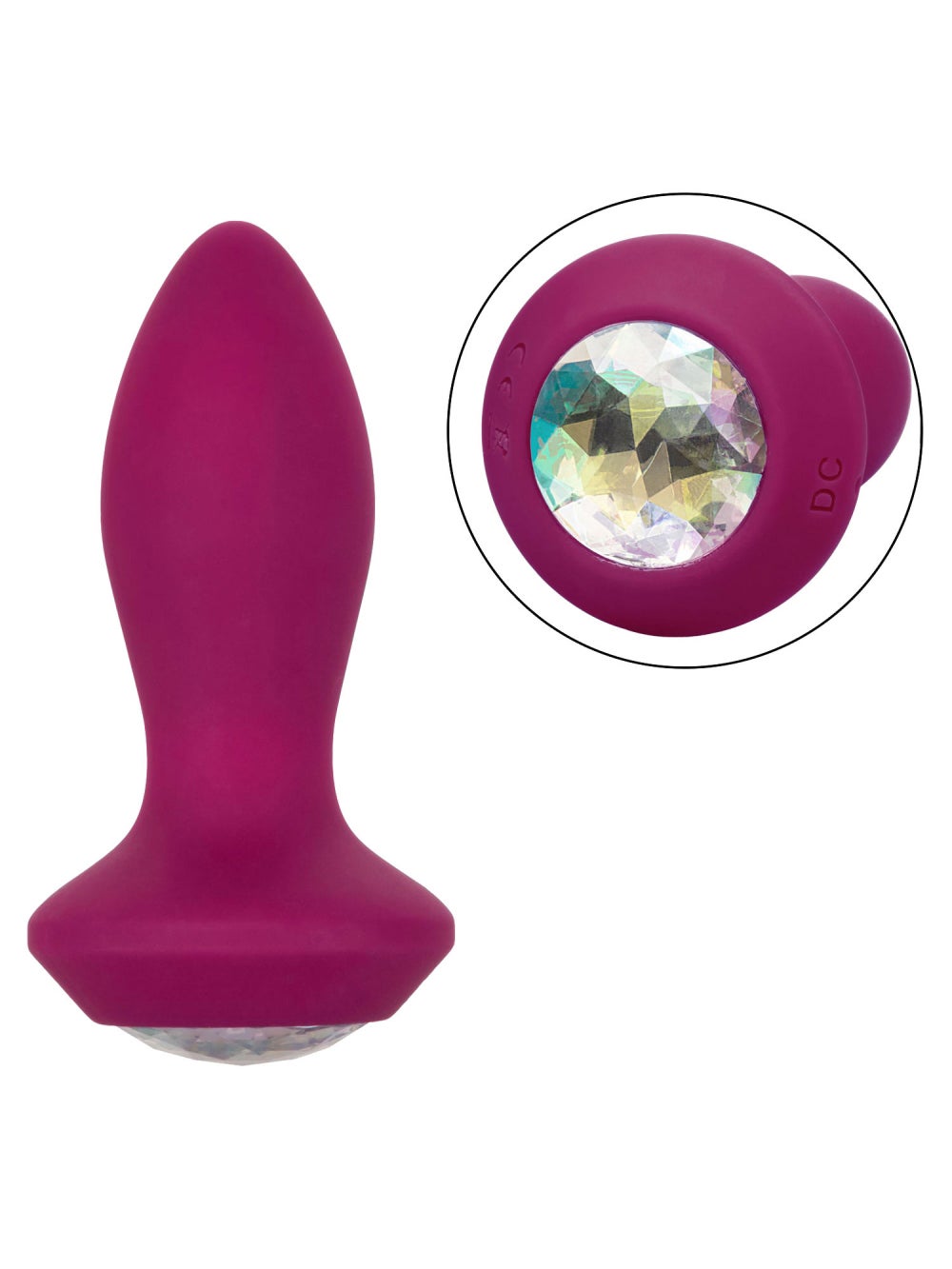 Plug Anal Vibrant Power Gem Petite Crystal Probe