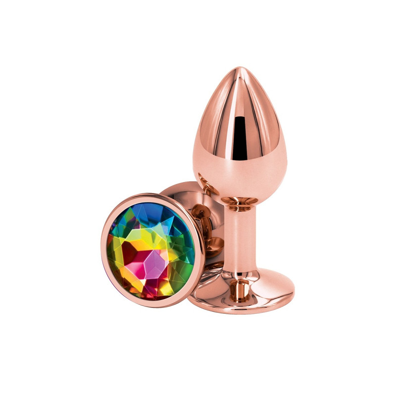 Plug anal aluminium Rose Gold S - Rear Assets