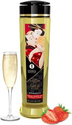 Huile de massage érotique Vin pétillant à la fraise 240 ml
