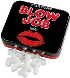 Boite de bonbons à la menthe en forme de pénis, sans sucre