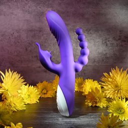 Evolved - Vibromasseur Lick Me Triple Stim Vibe - Violet