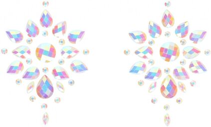 Body Jewelry Stickers - Nipples - Opal